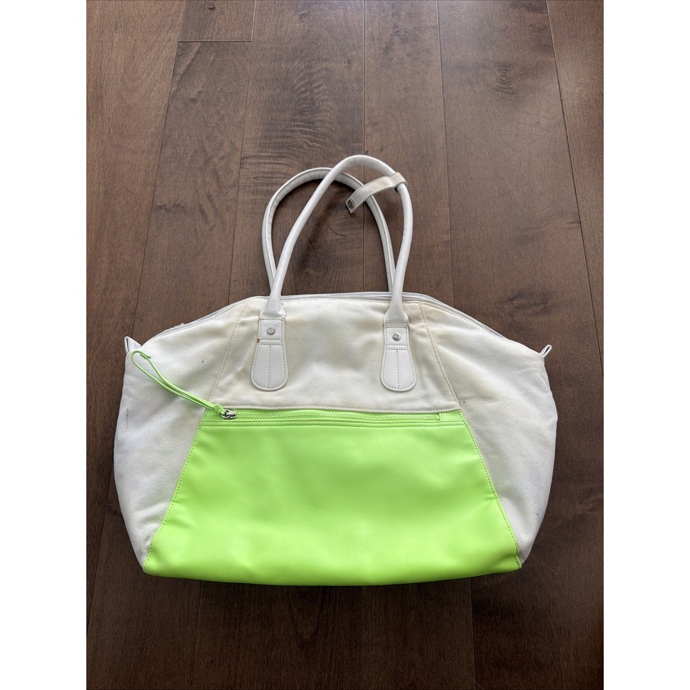 Zippy Green Lululemon Vinyasa To Vino Large Tote Gym Bag Canvas Laptop Used